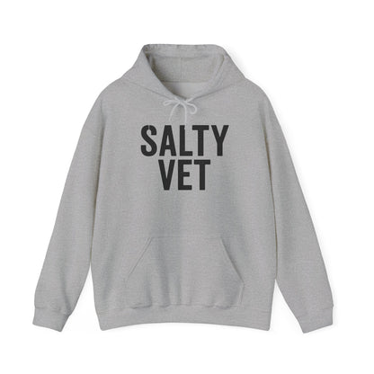 Salty Vet Hooded Sweatshirt, Cozy Unisex Hoodie for Veteran, Perfect Gift for Vets, Veterinarians, Casual Wear