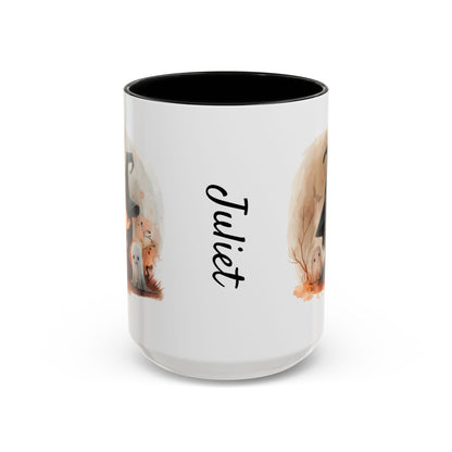 Personalized Witch Coffee Mug, Personalized Halloween Mug, Cute Witch Gift, Fall Decor, Coffee Cup for Kids