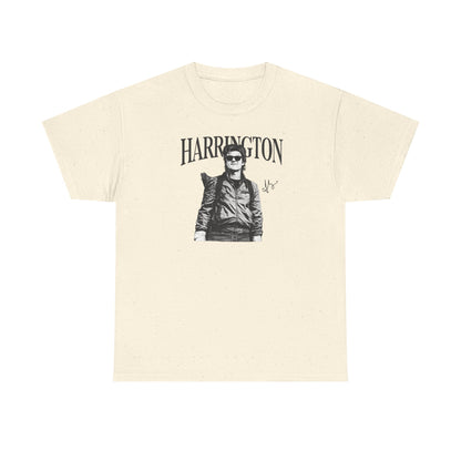 Harrington Graphic Tee Shirt | Vintage Pilot Photo T-Shirt | Retro Biker Aesthetic Top, Unisex Streetwear Gift