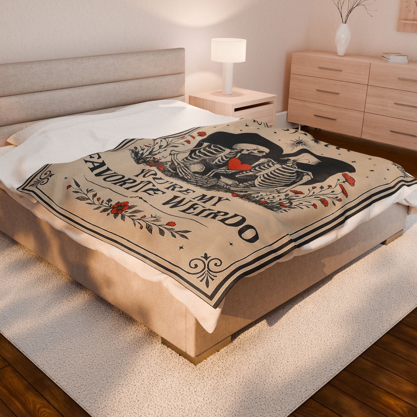 Anniversary Halloween Blanket for Women Men, Birthday Gifts for Girlfriend, Engagement, Wedding Gift for Wife, Husband Couple