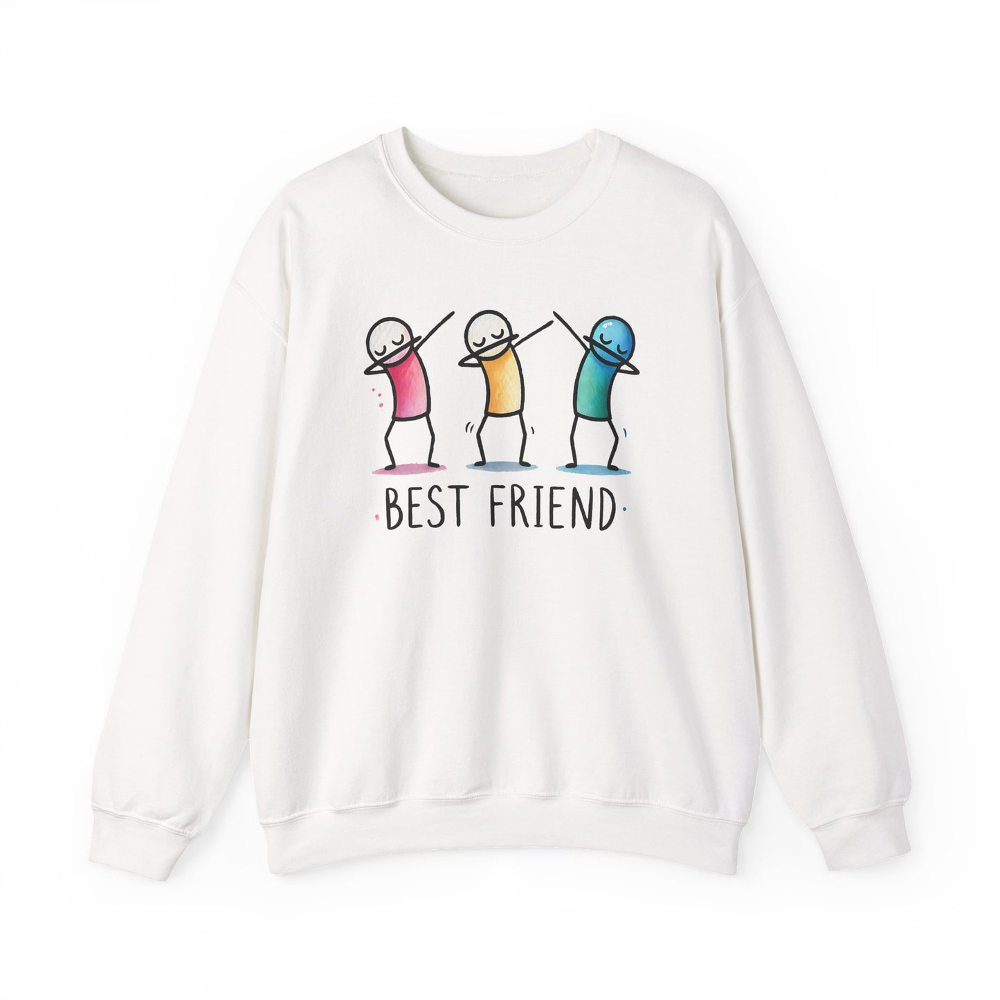 Best Friend Sweatshirt, Cute Dabbing Characters Sweater, Matching Friends Gift, XMas Christmas, Friendship Hoodie, BFF Gift for Girls