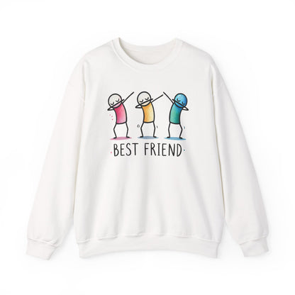 Best Friend Sweatshirt, Cute Dabbing Characters Sweater, Matching Friends Gift, XMas Christmas, Friendship Hoodie, BFF Gift for Girls