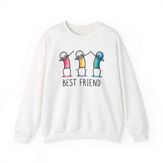 Best Friend Sweatshirt, Cute Dabbing Characters Sweater, Matching Friends Gift, XMas Christmas, Friendship Hoodie, BFF Gift for Girls