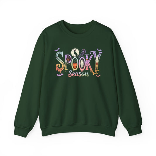 Spooky Season Crewneck Sweatshirt, Halloween Apparel, Cozy Fall Fashion, Unisex Sweatshirt, October Wardrobe Essential