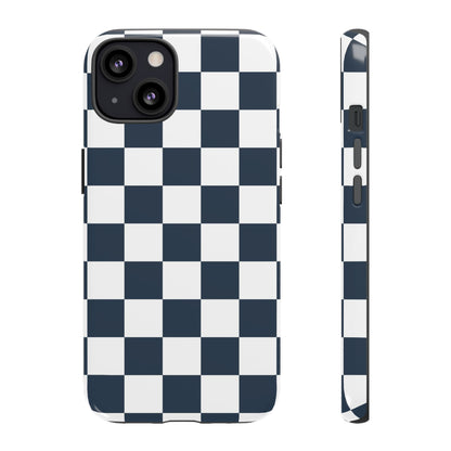 Checkered Pattern iPhone Case, iPhone Cover, Modern iPhone Accessory, Gift for Him, Trendy Mobile Protection