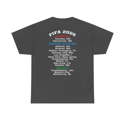 World Cup 2026 T-Shirt, Soccer Crest Tee, USA Canada Mexico Host Cities Shirt, Football Fan Apparel, Match Day Outfit, Tournament Gift