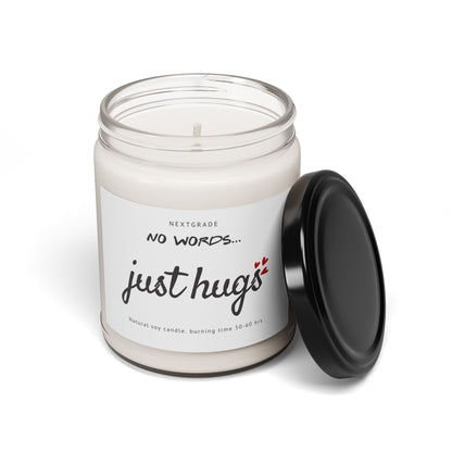 Sympathy Gifts for Loss of Loved One, No Words Just Hugs, Bereavement, Grief, Think of You, Condolence, Get Well Candle for Women