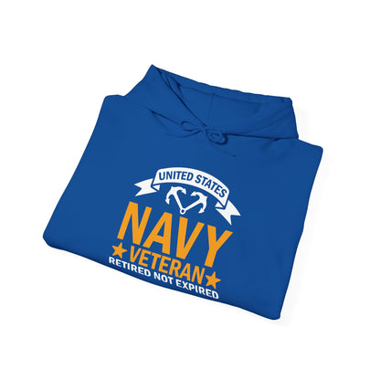 Navy Veteran Sweatshirt Hoodie, Military Retro Hoodie, Veteran's Gift, Proud Veteran Apparel, Memorial Day gift, Veteran's Day Apparel
