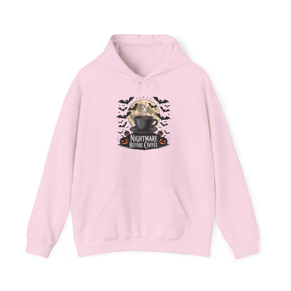 Nightmare Before Coffee Hoodie, Unisex Sweatshirt for Coffee Lovers, Halloween Apparel, Cozy Gift, Autumn Fashion