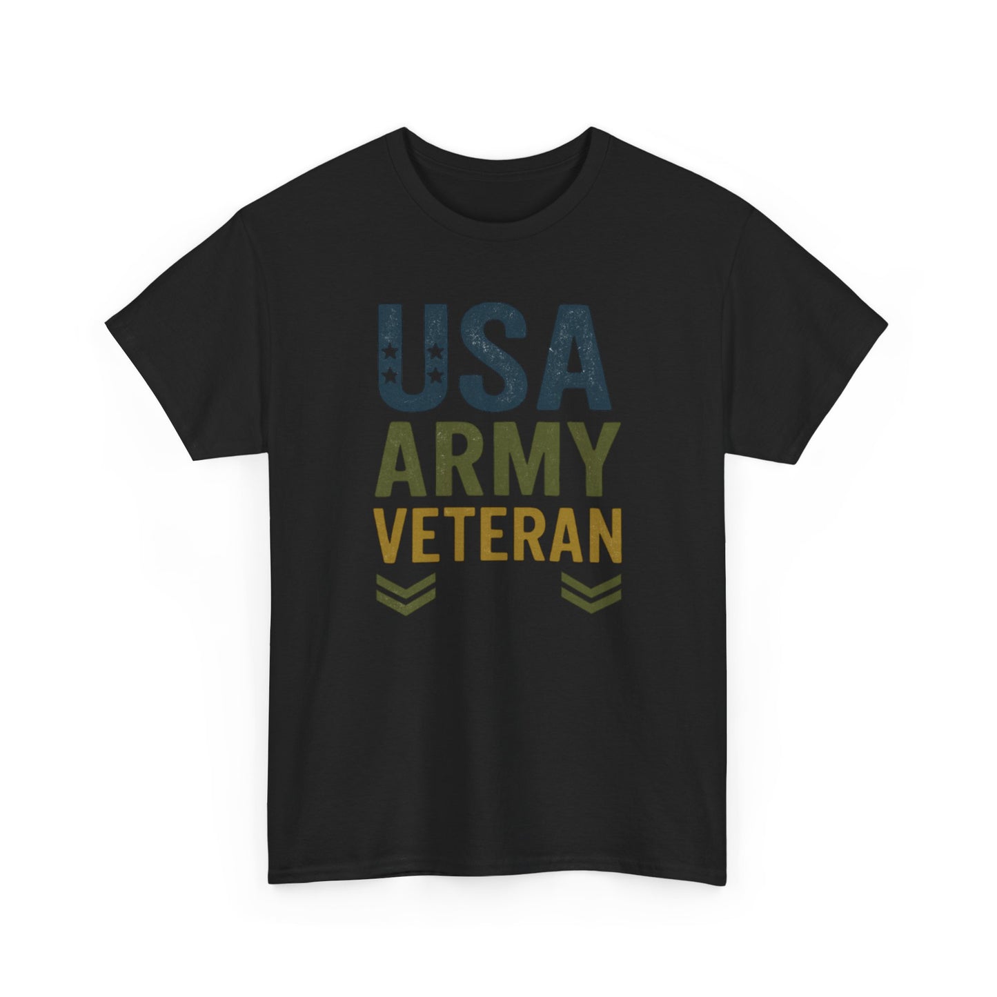 USA Army Veteran Cotton Tee, Veteran Gift, Patriotic Apparel, Memorial Day T-Shirt, Military Pride Top, Navy Veteran T-Shirt