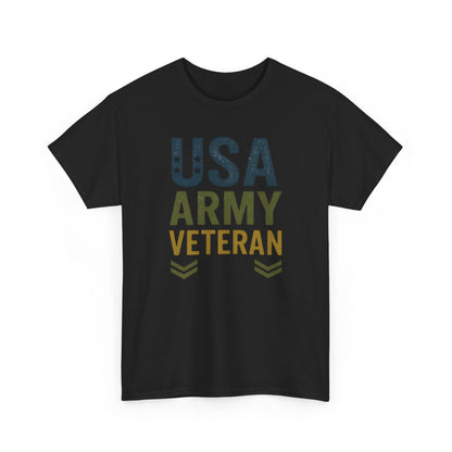 USA Army Veteran Cotton Tee, Veteran Gift, Patriotic Apparel, Memorial Day T-Shirt, Military Pride Top, Navy Veteran T-Shirt