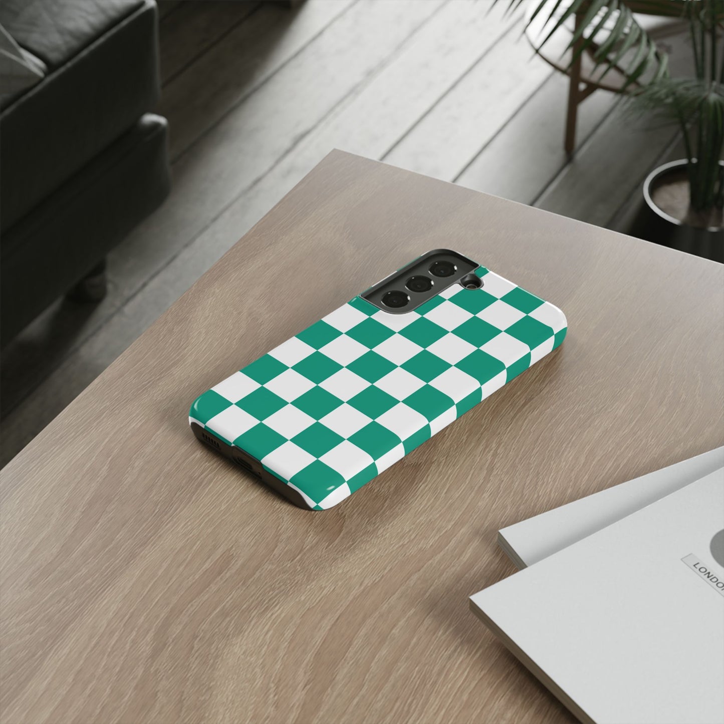 Checkerboard Phone Case | Samsung Galaxy S25, S25 Plus, S24, S24 Plus, S24 Ultra, S23 S22, S22 Plus S21 Ultra, S21 FE, S20+ Tough Cases