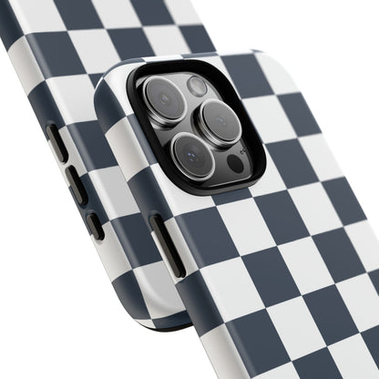 Checkered Pattern iPhone Case, iPhone Cover, Modern iPhone Accessory, Gift for Him, Trendy Mobile Protection