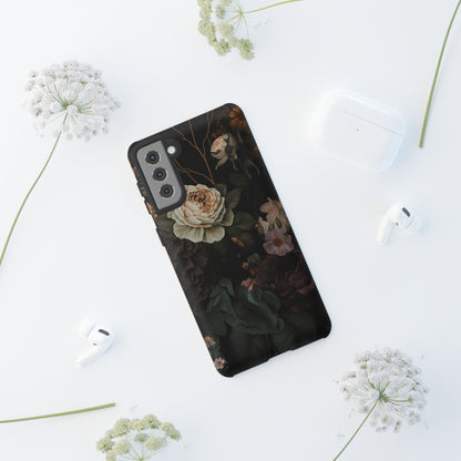 Floral Phone Case For iPhone And Samsung, Tough Cases, Flower Design, Stylish Protection, Gift for Her, Nature Lovers Accessory, Floral Gift