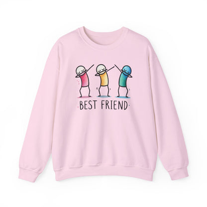 Best Friend Sweatshirt, Cute Dabbing Characters Sweater, Matching Friends Gift, XMas Christmas, Friendship Hoodie, BFF Gift for Girls