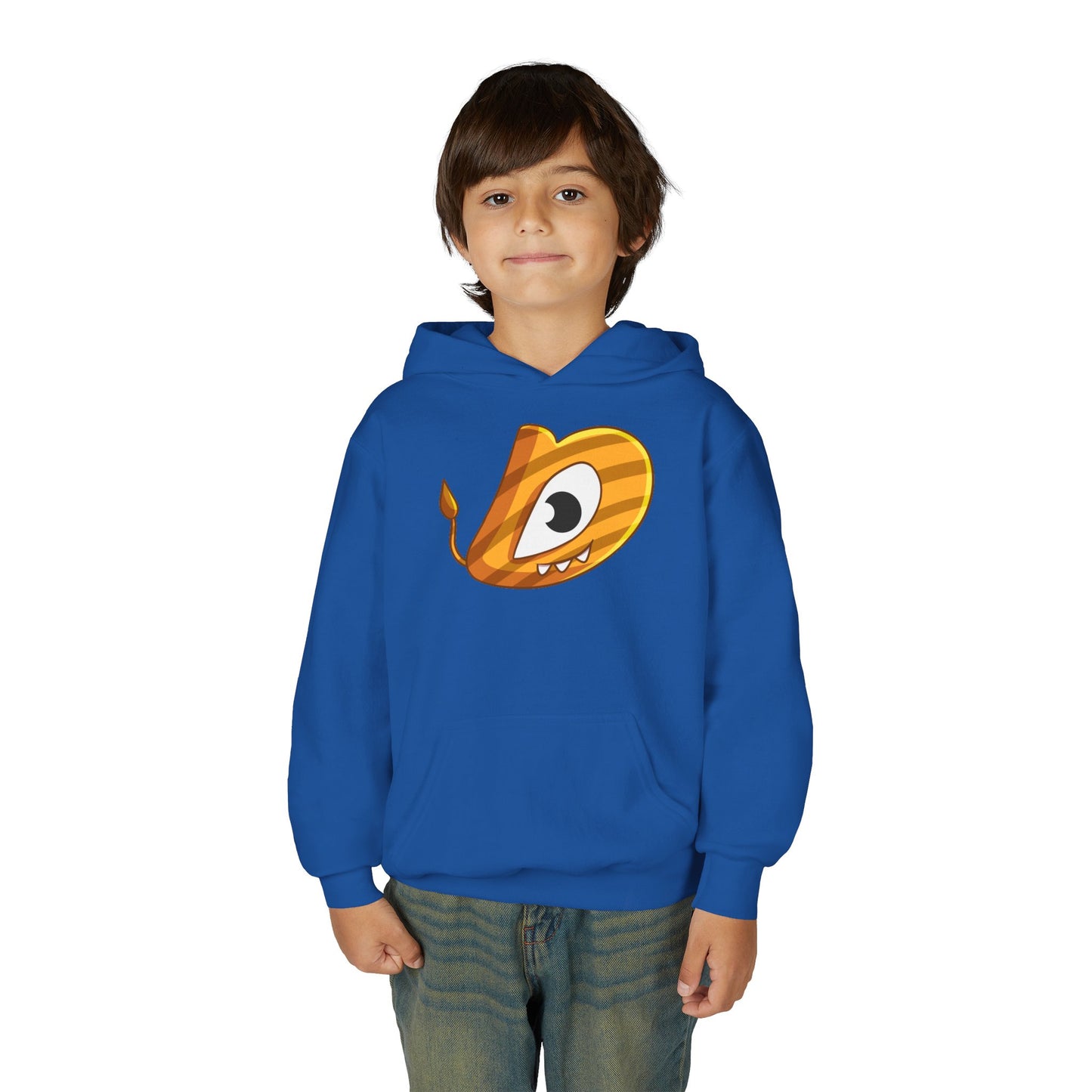 Whimsical Youth Hoodie with Playful Design, Cute Sweatshirt for Kids, Fun Gift for Birthdays, Cozy Winter Wear, Cartoon Style
