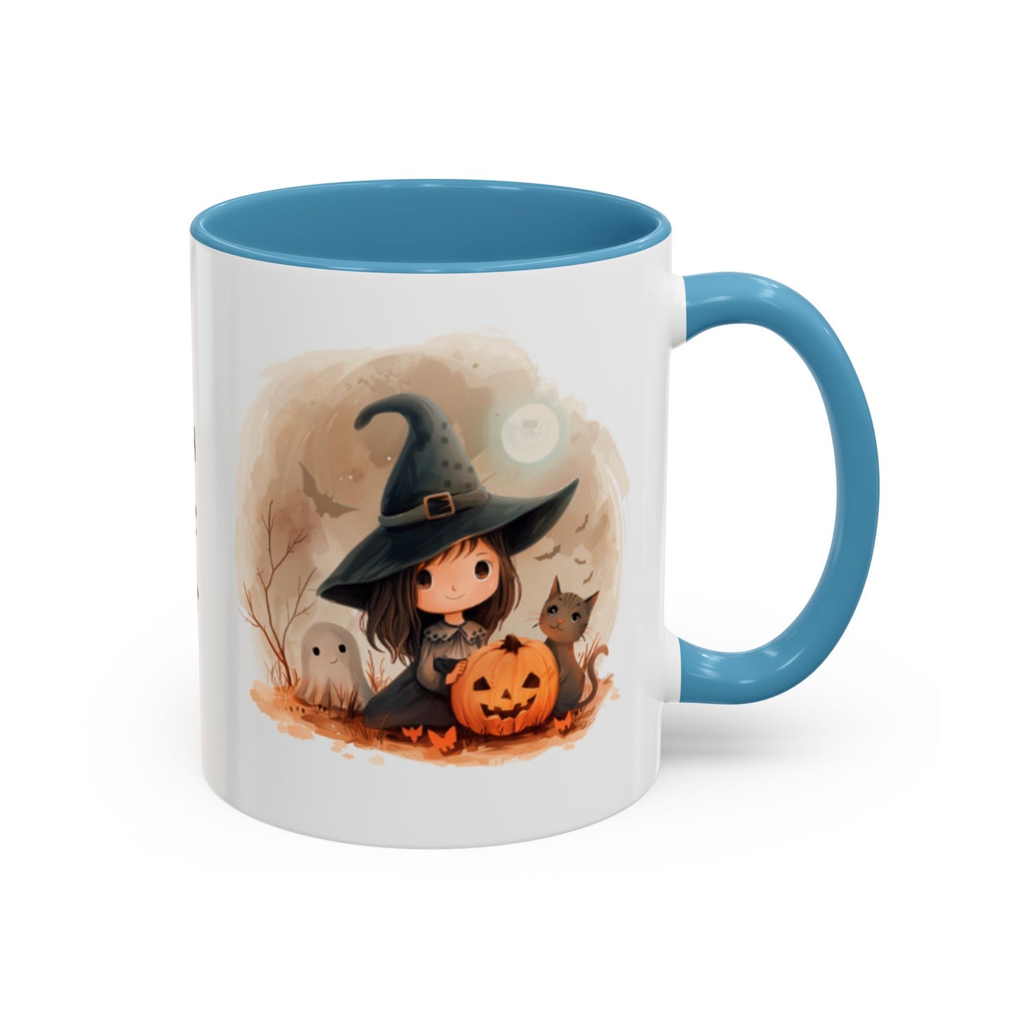 Personalized Witch Coffee Mug, Personalized Halloween Mug, Cute Witch Gift, Fall Decor, Coffee Cup for Kids