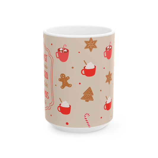 Cozy Hot Cocoa Mug, Perfect for Winter Warmth, Holiday Gifts, Coffee Lovers, Christmas Decor, and Seasonal Sips, Christmas Day Gift