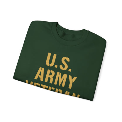 U.S. Army Veteran Crewneck Sweatshirt, Military Tribute Gift, Veteran Appreciation, Unisex Casual Wear, Cozy Sweatshirt