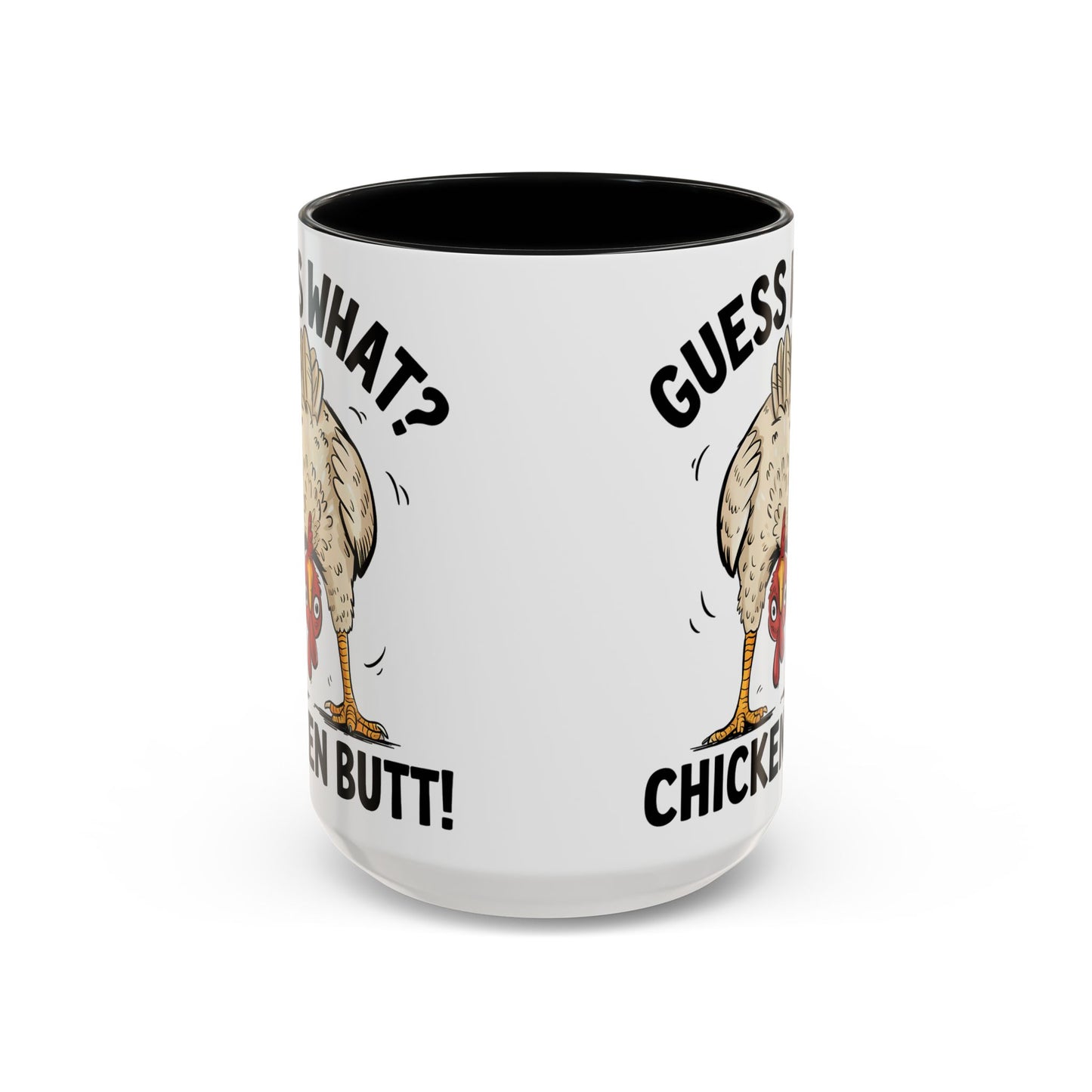 Funny Chicken Mug, Guess What? Chicken Butt! Coffee Mug, Farm Humor Mug, Rooster Joke Cup, Gift for Chicken Lovers, Gag Gift Mug