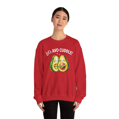 Let's Avo Cuddle Sweatshirt | Cute Avocado Crewneck for Couples | Cozy Matching Gift | Anniversary Gift | Cute Date Night Sweater
