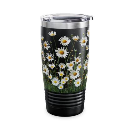 Daisy Floral Tumbler, Travel Mug for Nature Lovers, Eco-friendly Drinkware, Summer Vibes, Gift for Her, Outdoor Adventure