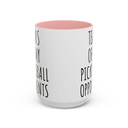 Tears of My Pickleball Opponents Mug, Funny Pickleball Gift for Players, Grandma & Grandpa | 11oz 15oz Ceramic Accent Coffee Cup