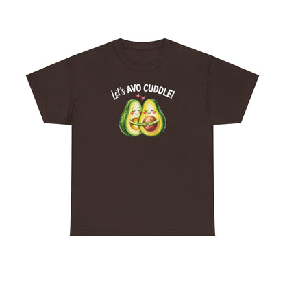 Let's Avo Cuddle Avocado Shirt | Cute Pun Food Lover Tee | Couples Matching Shirt | Anniversary Gift for Him Her | Funny Avocado Tee