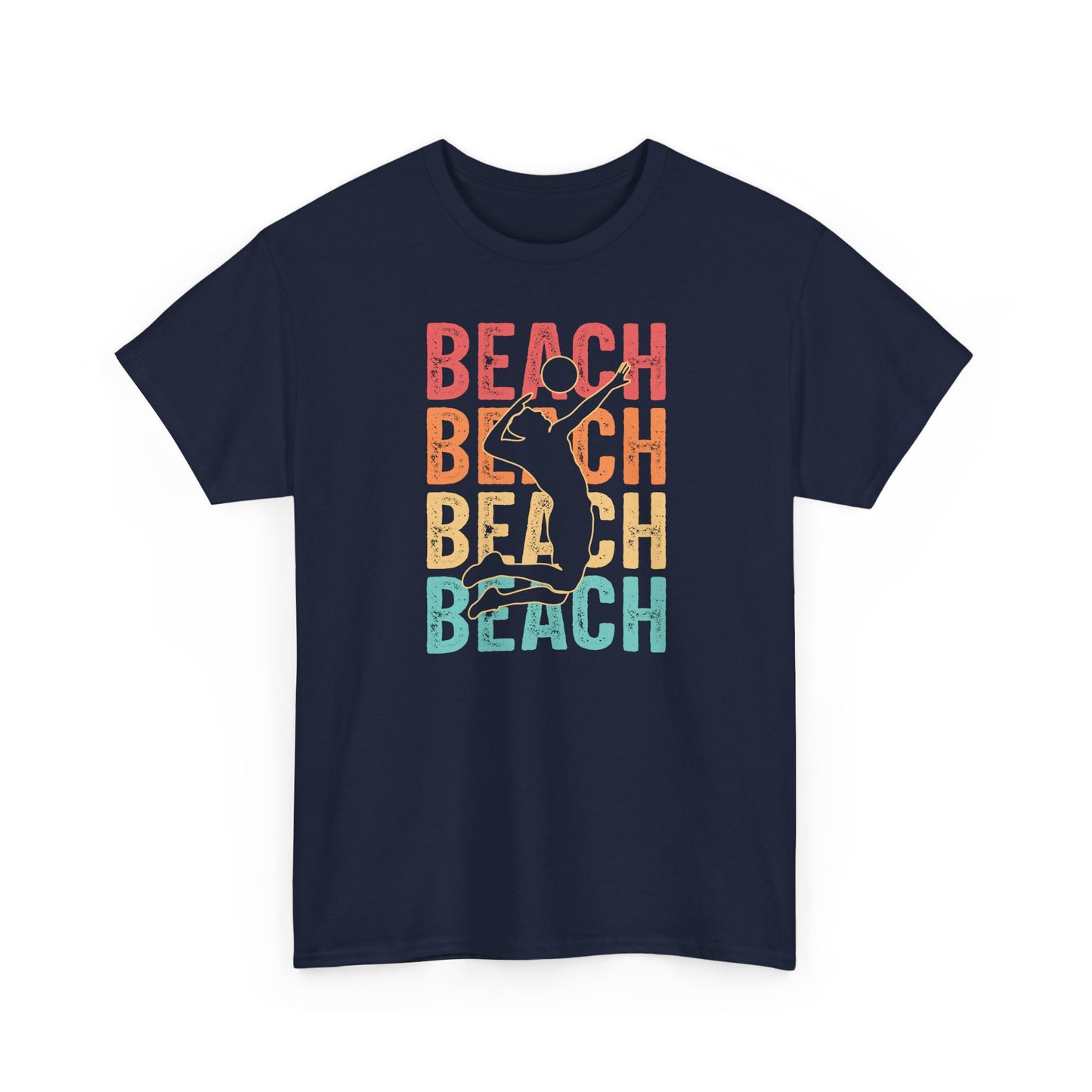 Beach Vibes Unisex Heavy Cotton Tee, Summer T-Shirt, Beachwear, Vacation Apparel, Graphic Tee, Gift for Beach Lovers