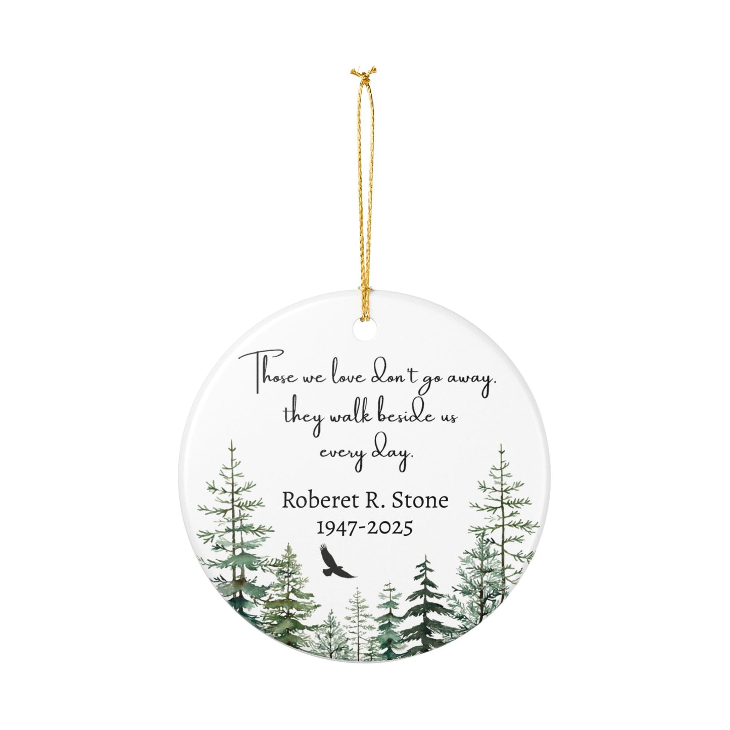 Memorial Ornament for Husband, Grandpa Memorial Christmas Ornaments, Custom Photo Loved One In Remembrance Parents