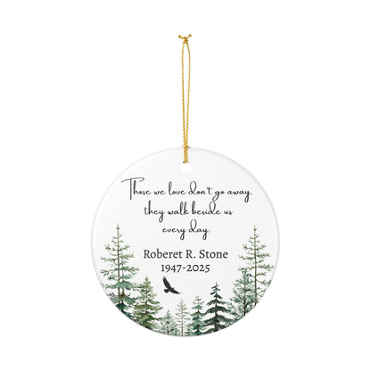 Memorial Ornament for Husband, Grandpa Memorial Christmas Ornaments, Custom Photo Loved One In Remembrance Parents