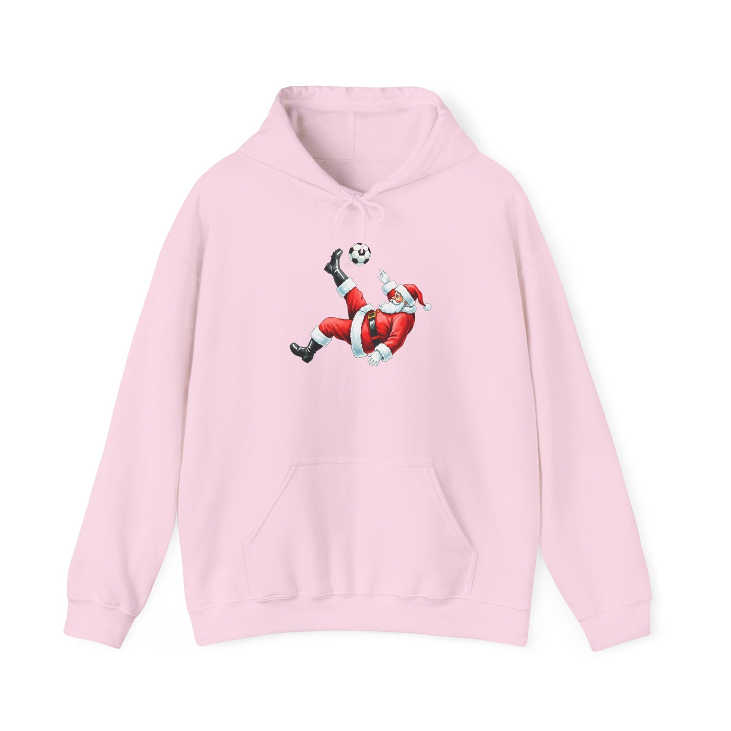 Santa Soccer Hoodie, Christmas Sportswear, Holiday Gift, Winter Fashion, Cozy Sweatshirt, Festive Apparel, Football Lover