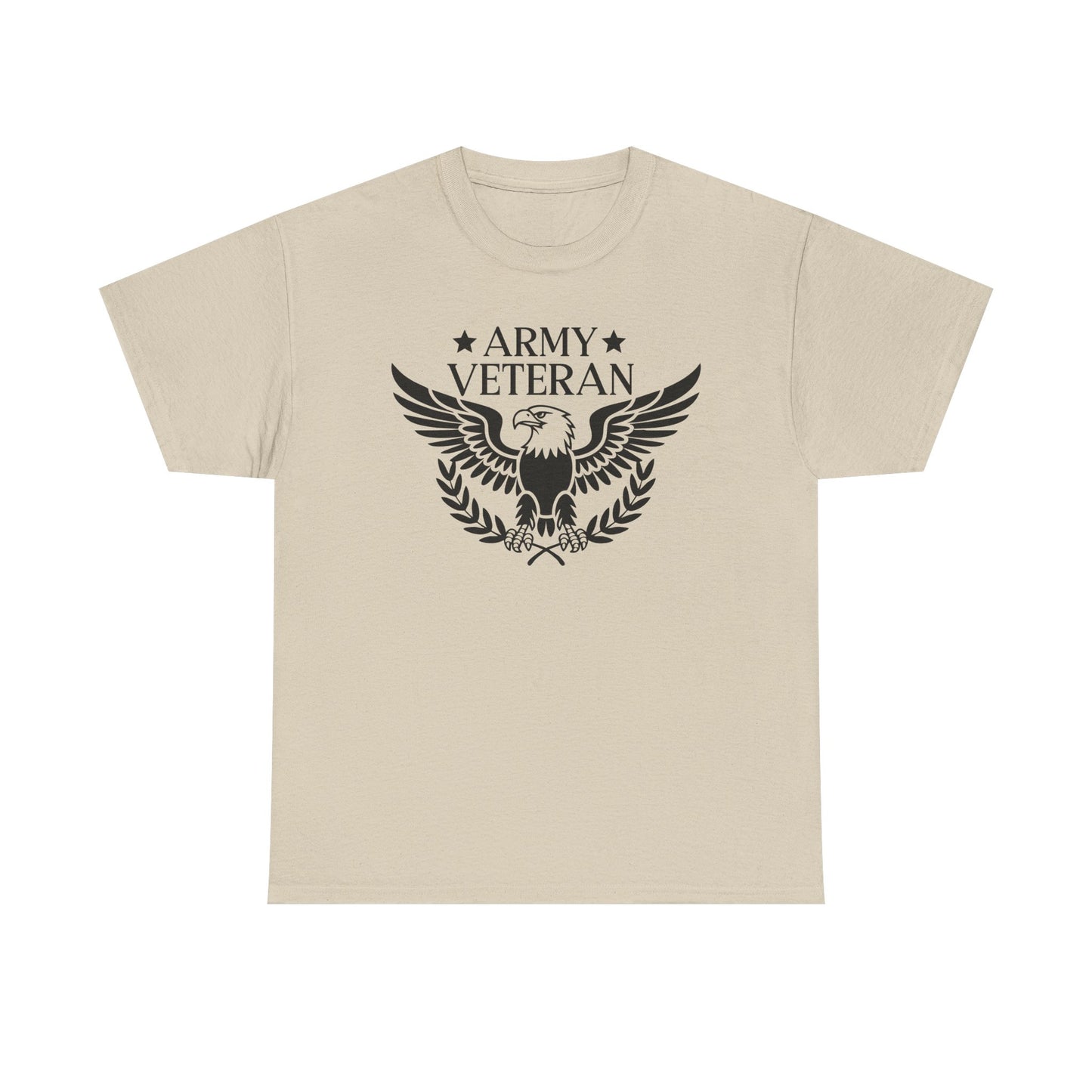 Army Veteran Unisex Heavy Cotton Tee, Military Pride Shirt, Veteran Appreciation Gift, Patriotic Apparel, Independence Day T-Shirt