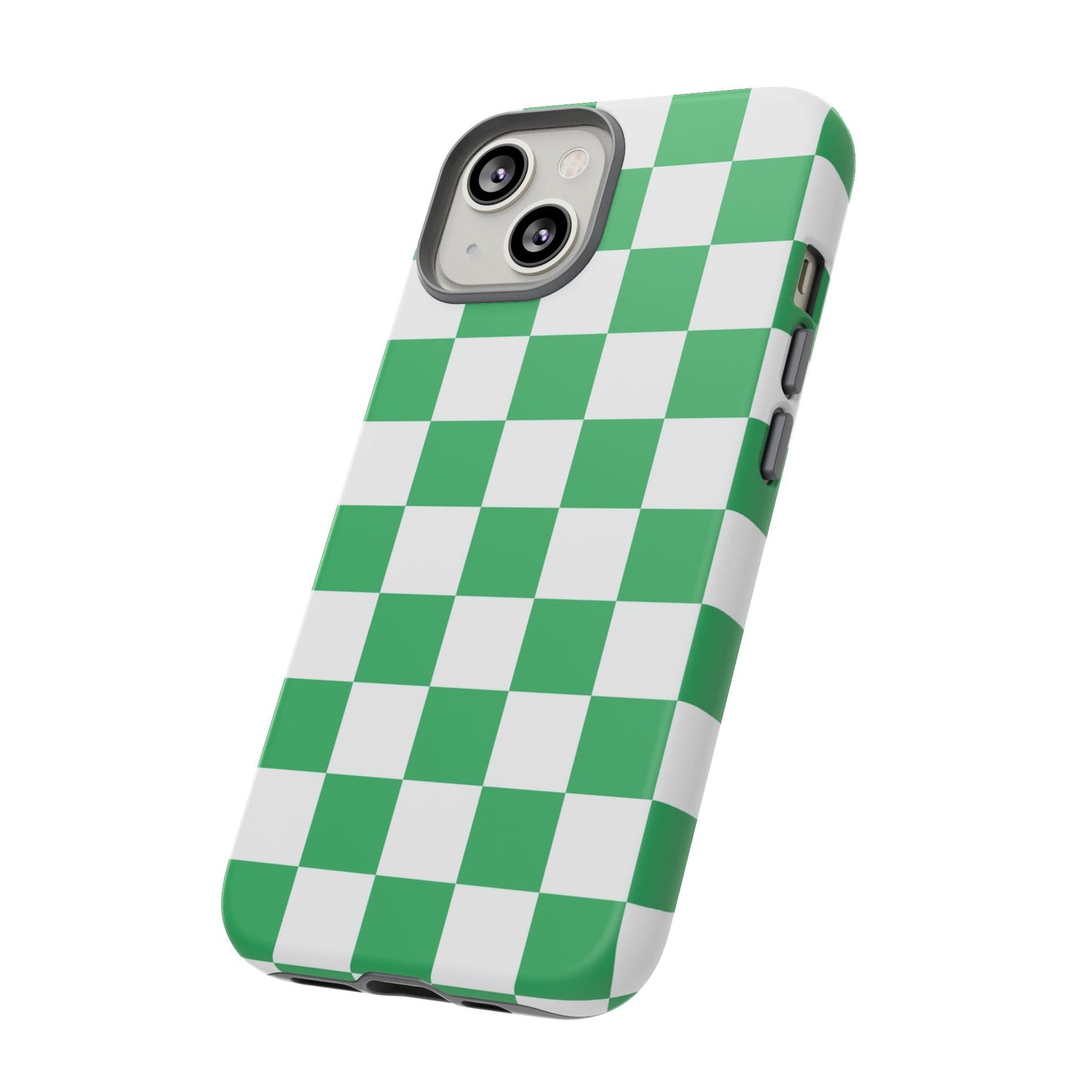 Green Checkerboard Phone Case, iPhone 17 Pro, 17, 16, 15, 14, 13, 12, 11, X, XR, XS MAX, Mobile Cover, Gift for Students, Phone Accessory