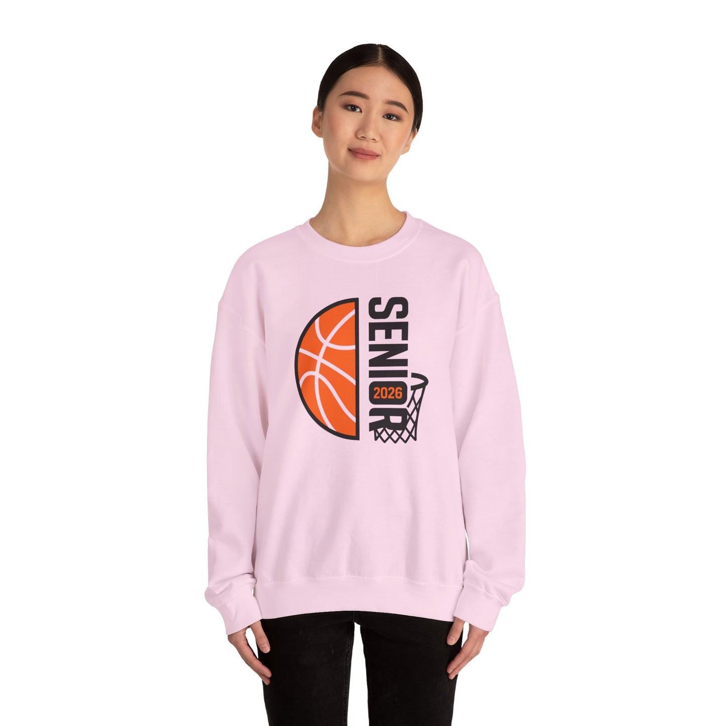 Basketball Senior 2026 Crewneck Sweatshirt | Basketball Hoop Grad Design | Gift For Senior, Sports Fan Gift, Graduation Sweatshirt, High