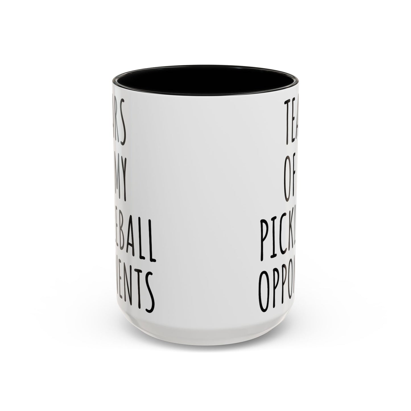 Tears of My Pickleball Opponents Mug, Funny Pickleball Gift for Players, Grandma & Grandpa | 11oz 15oz Ceramic Accent Coffee Cup