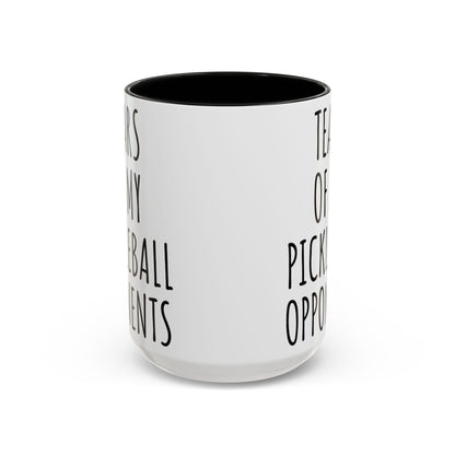 Tears of My Pickleball Opponents Mug, Funny Pickleball Gift for Players, Grandma & Grandpa | 11oz 15oz Ceramic Accent Coffee Cup