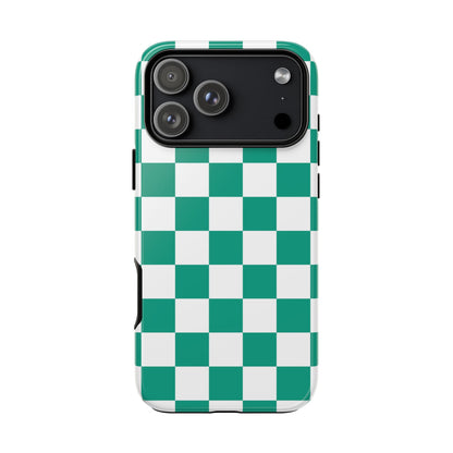 Checkered iPhone Case, Stylish Phone Cover,  Mobile Case For iPhone 17 Pro, 17, 16, 15, 14, 13, 12, 11, X, XR,XS MAX, Chic Gift for Her