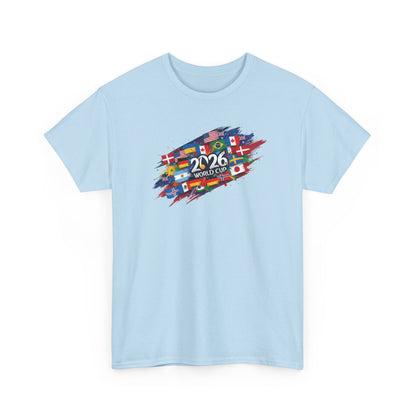 World Flags 2026 Soccer T-Shirt | International Football Graphic Tee | Global Fan Shirt | Colorful Sports Art Top