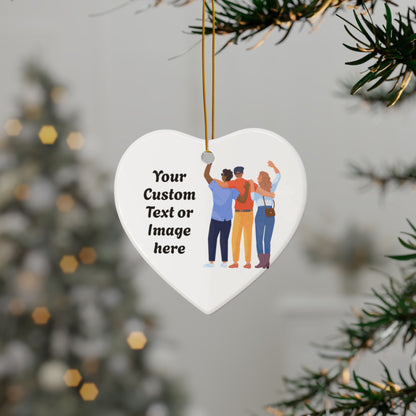 Personalized Little Hug Ornament, Cute Christmas Tree Decoration for Friends, Family, or Coworkers, Funny Holiday Gift, Friendship Keepsake