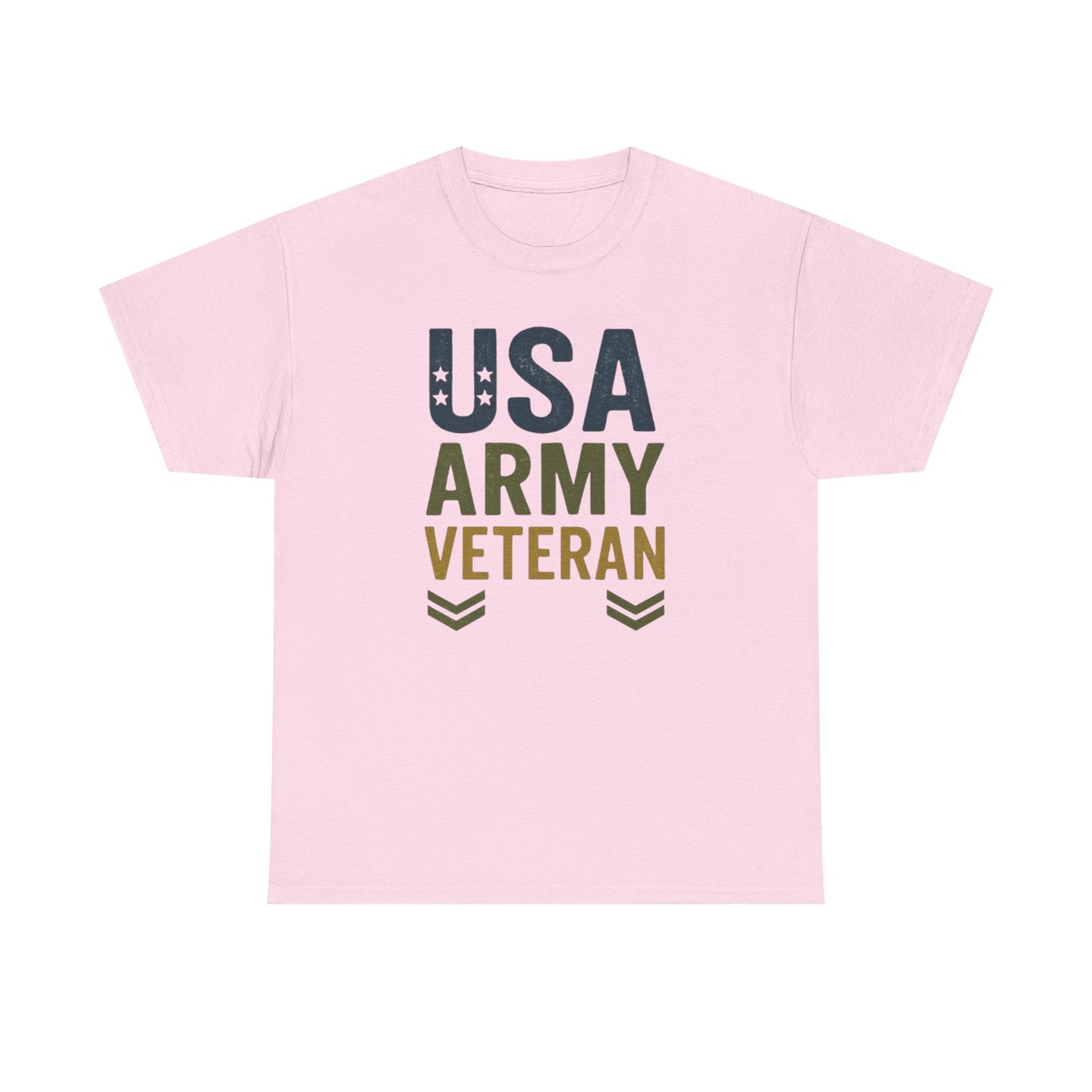 USA Army Veteran Cotton Tee, Veteran Gift, Patriotic Apparel, Memorial Day T-Shirt, Military Pride Top, Navy Veteran T-Shirt