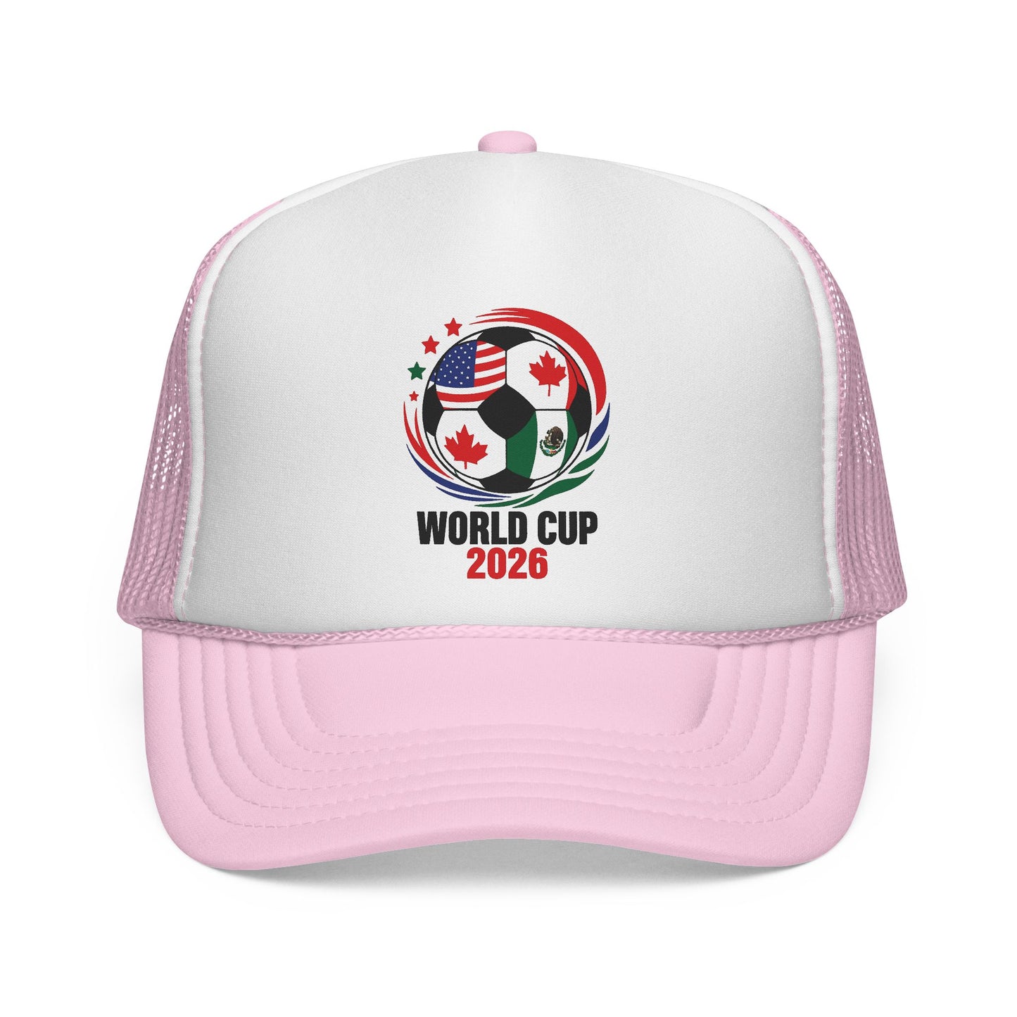 World Cup 2026 Trucker Hat, Soccer Ball Flag Cap, Adjustable Mesh Back Hat, Football Fan Gift, Match Day Accessory, Team Pride Baseball Cap
