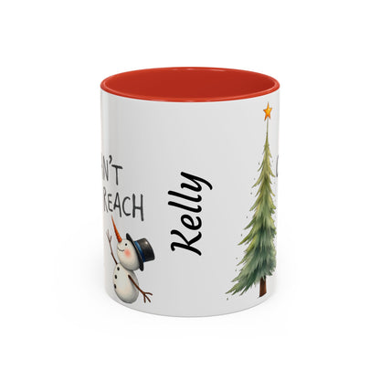 Personalized Holiday Coffee Mug, Cute Snowman Design, Winter Drinkware, Festive Gift, Custom Name Mug, Christmas Day Gift