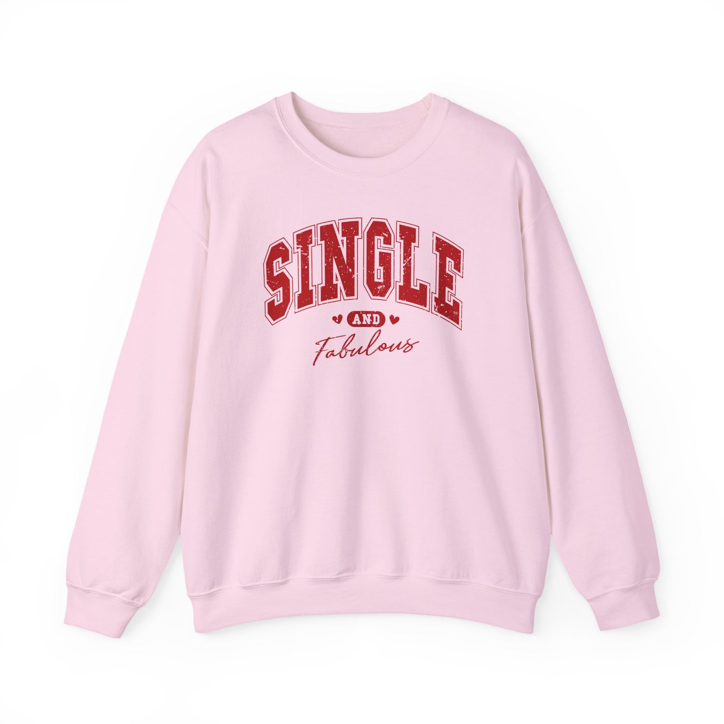 Single and Fabulous Sweatshirt, Funny Varsity Style Crewneck, Women's Casual Pullover, Bold Statement Shirt, Gift for Her