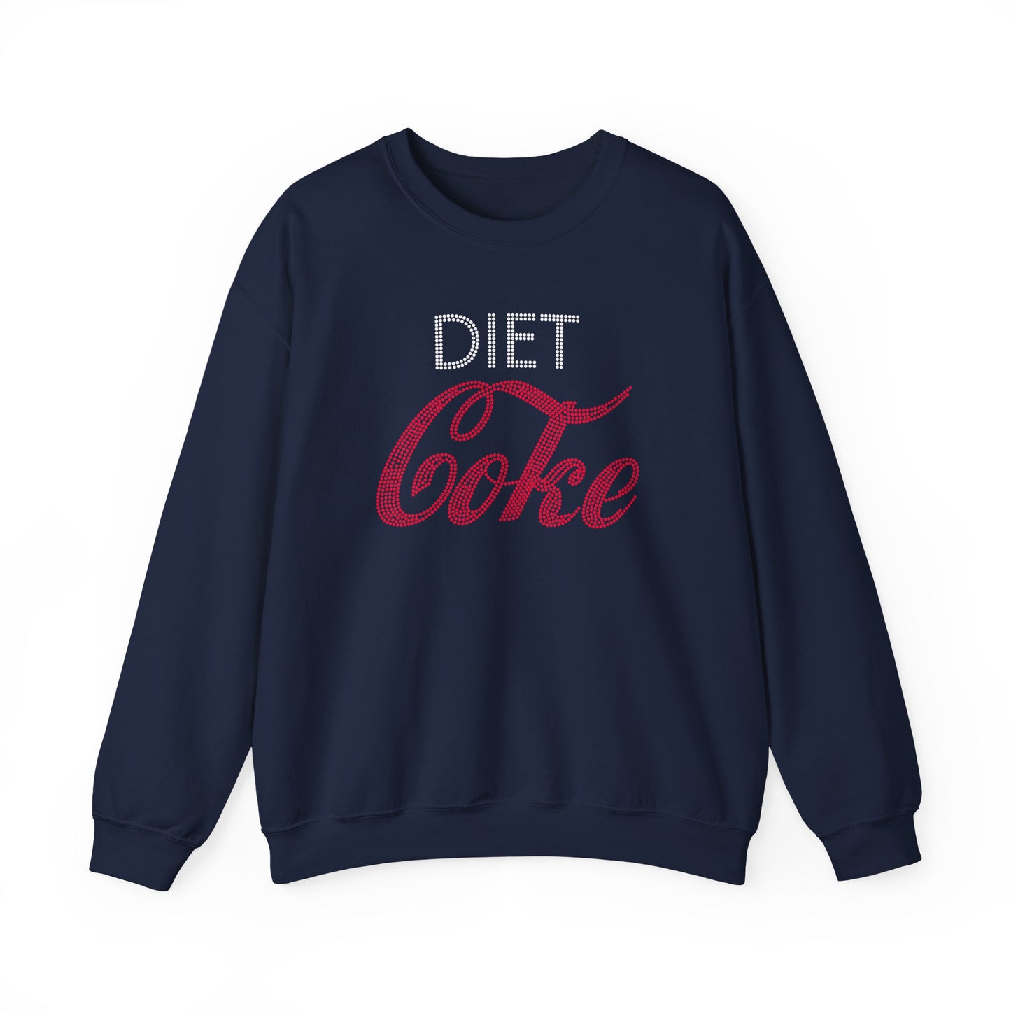 Diet Coke Sweatshirt, Funny Soda Lover Crewneck, Rhinestone Style Graphic Sweatshirt, Cozy Casual Pullover Gift for Her
