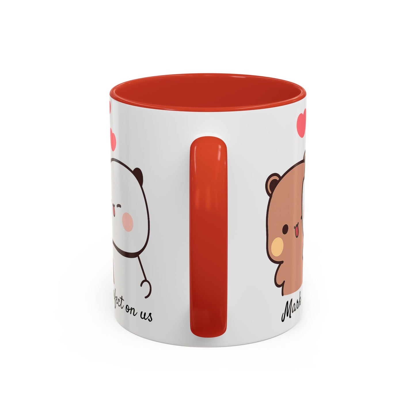 Personalized Dudu Bubu Mug | Cute Bear Coffee Cup | Color Handle Mug | Birthday Christmas Gift | Funny Mug for Her Him Valentine Gift