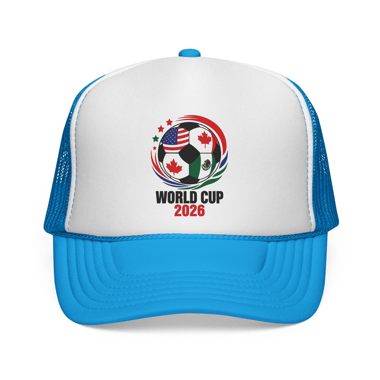 World Cup 2026 Trucker Hat, Soccer Ball Flag Cap, Adjustable Mesh Back Hat, Football Fan Gift, Match Day Accessory, Team Pride Baseball Cap
