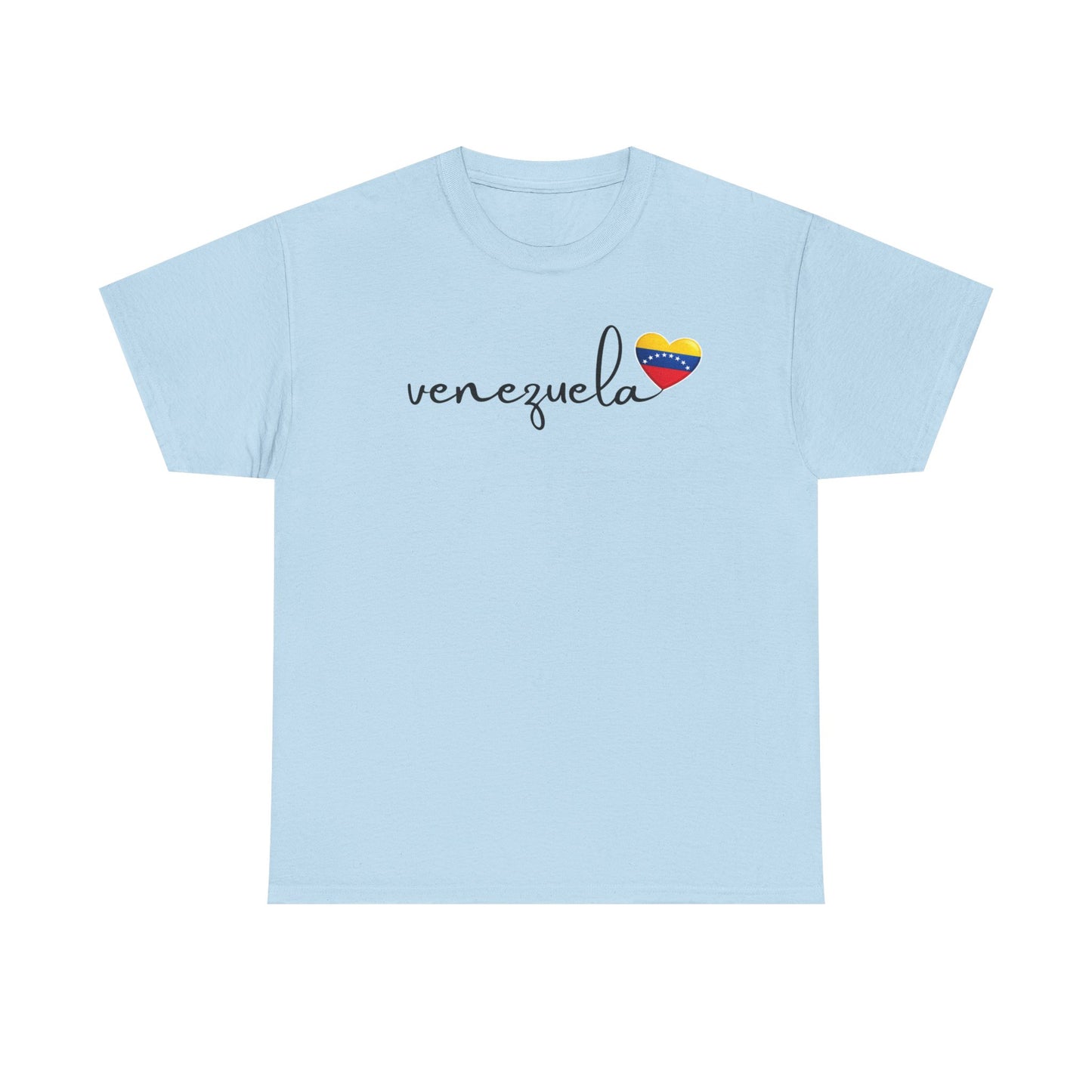 Venezuela Sweatshirt with Heart Flag | Minimalist Country Pride Crewneck | Travel Gift for Her, South America Apparel
