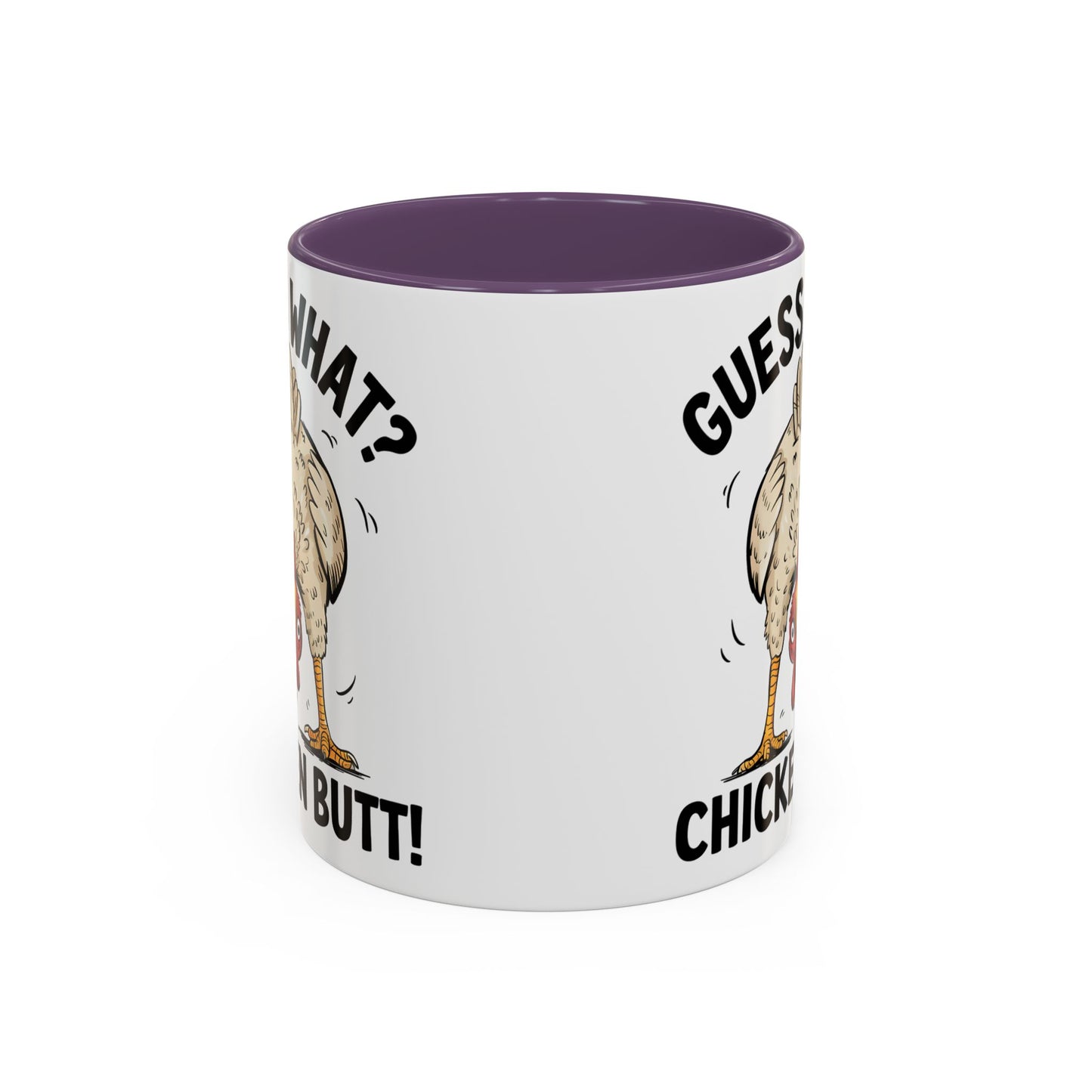 Funny Chicken Mug, Guess What? Chicken Butt! Coffee Mug, Farm Humor Mug, Rooster Joke Cup, Gift for Chicken Lovers, Gag Gift Mug
