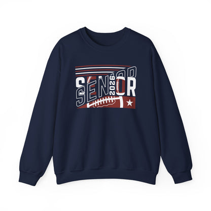 Senior 2026 Football Crewneck Sweatshirt | High School Senior Shirt | Gift For Senior | Gift For Friend